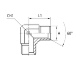 Соединение P90 BSP 1.1/4 - BSP 1.1/4