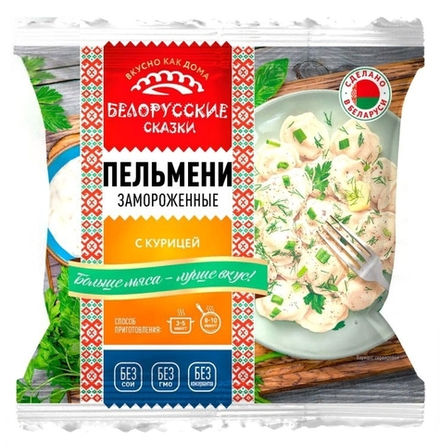 Пельмени "Белорусские сказки с курицей" 400г. Морозпродукт