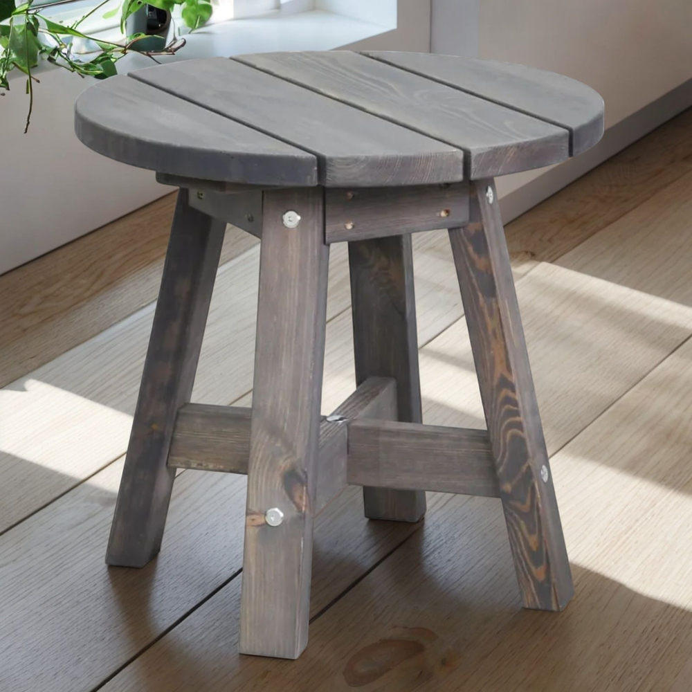 Столик журнальный 60 см Осло из сосны, графит