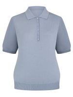 Polo TWIGGY gray blue color