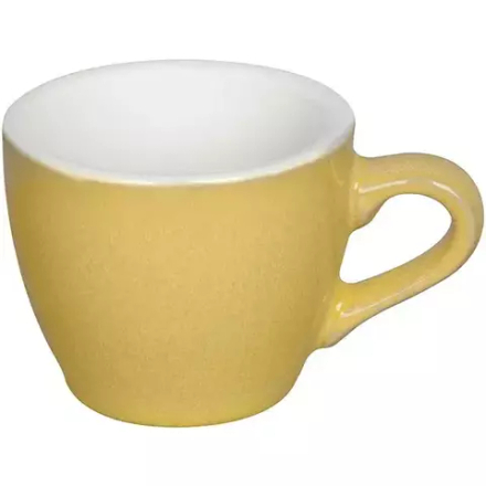 Чашка кофейная «Эгг» фарфор 80мл ,H=55,L=85,B=65мм желт