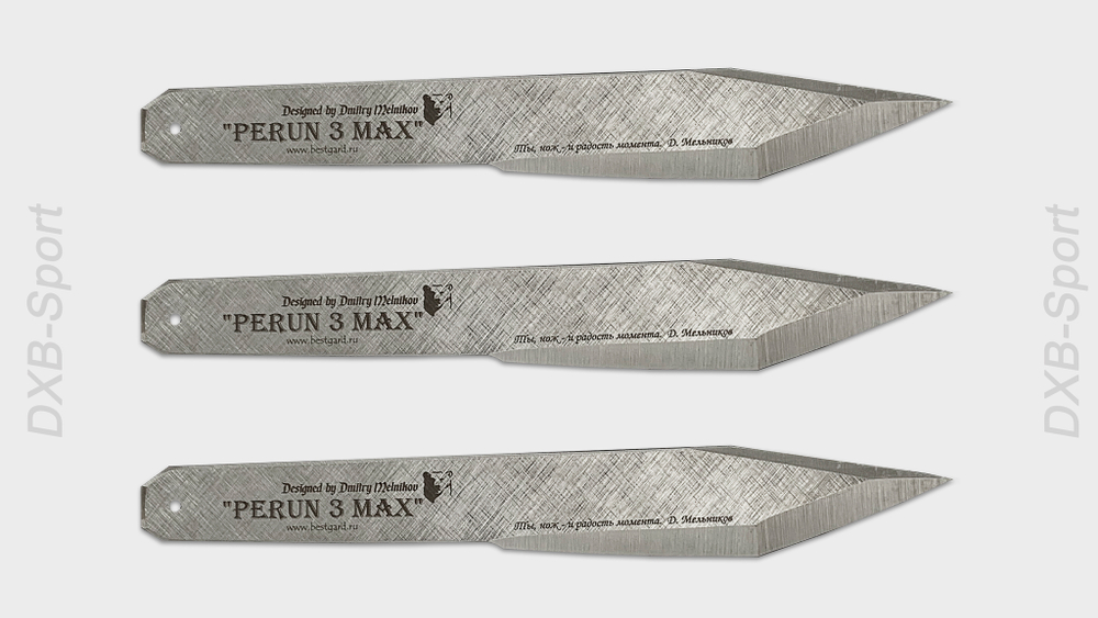 throwing knives set Perun 3 max by Dmitry Melnikov