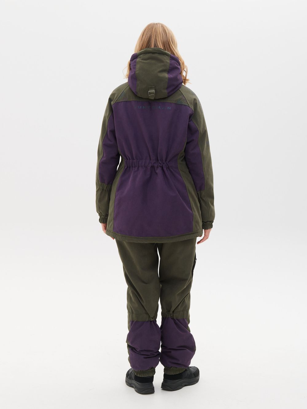 Костюм демисезонный женский Селенга ткань Исландия цвет Хаки/Фиолетовый