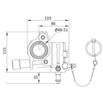 Зажим Kupo KCP-844 TV Coupler Silver