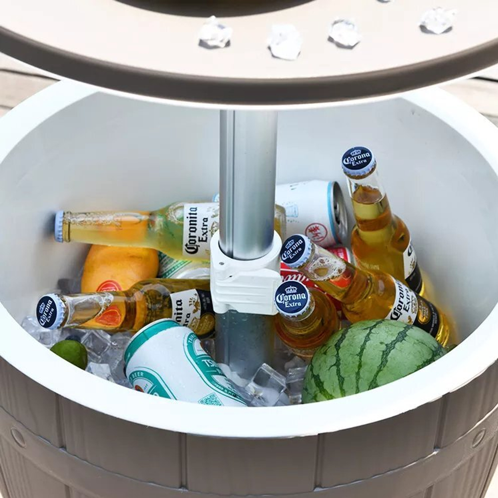 Стол пластиковый мини-бар Tagliamento Nova Cool Bar, белый, тортора