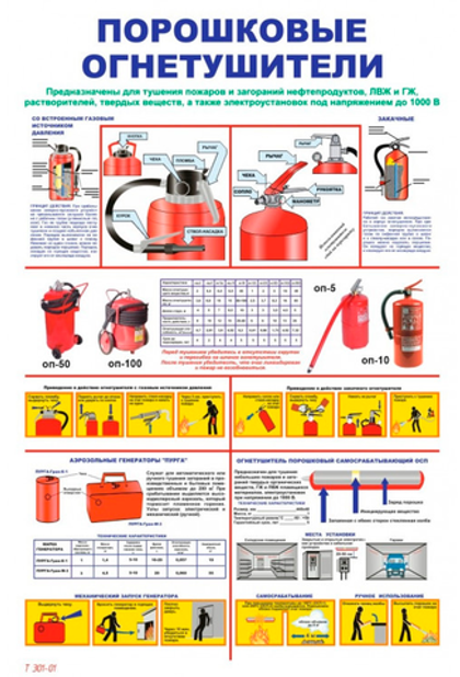 T 301-01 "Порошковые огнетушители"