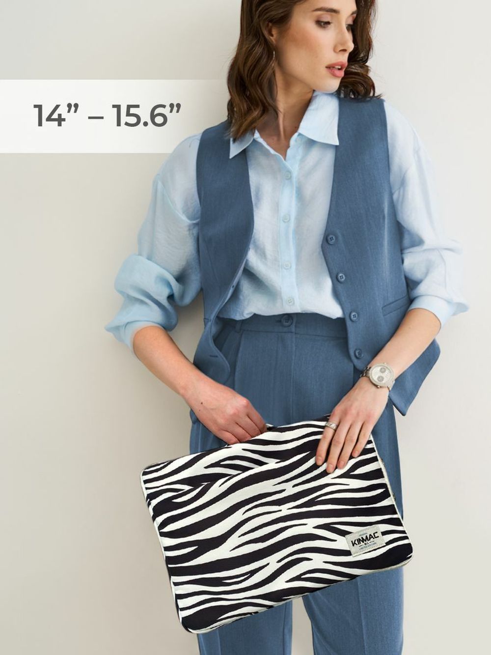 Чехол для ноутбука 14" и 15,6" (Зебра)