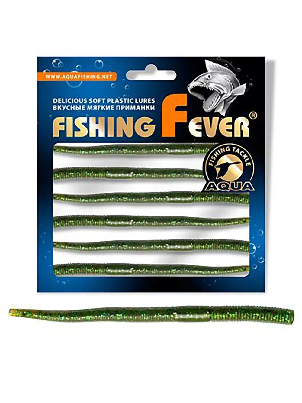Мягкая приманка червь FishingFever EEL 12,0cm,3,0g,уп 6 шт