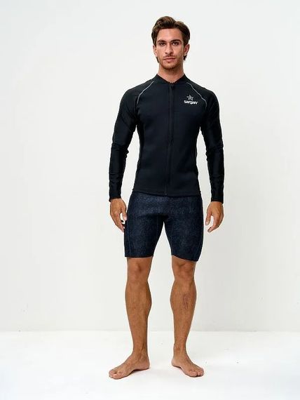 Куртка неопреновая Sargan Skeleton Sup неопрен 2 мм/лайкра черный