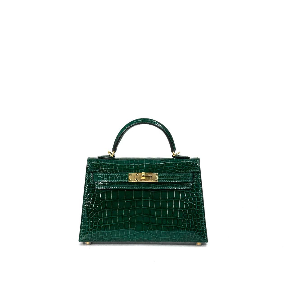 Сумка Hermes из кожи крокодила 20 см