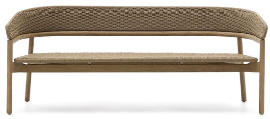 Диван 3-х местный Arinella из акации с натуральной отделкой и бежевой веревкой La Forma Испания