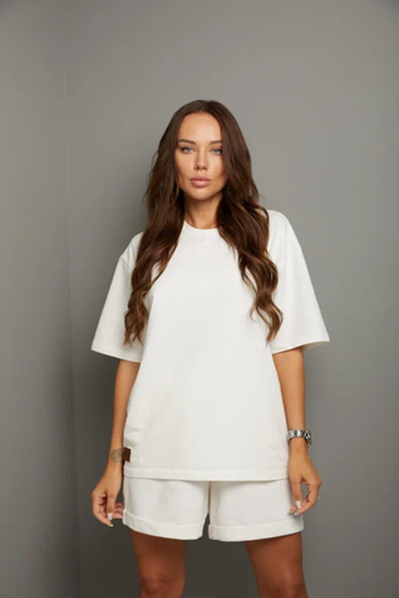 Летний костюм Karamelina женский светло-бежевый