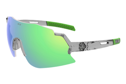 Спортивные очки HILX Savage 2.0 Shiny Crystal Grey Green / Green Mirror Lens