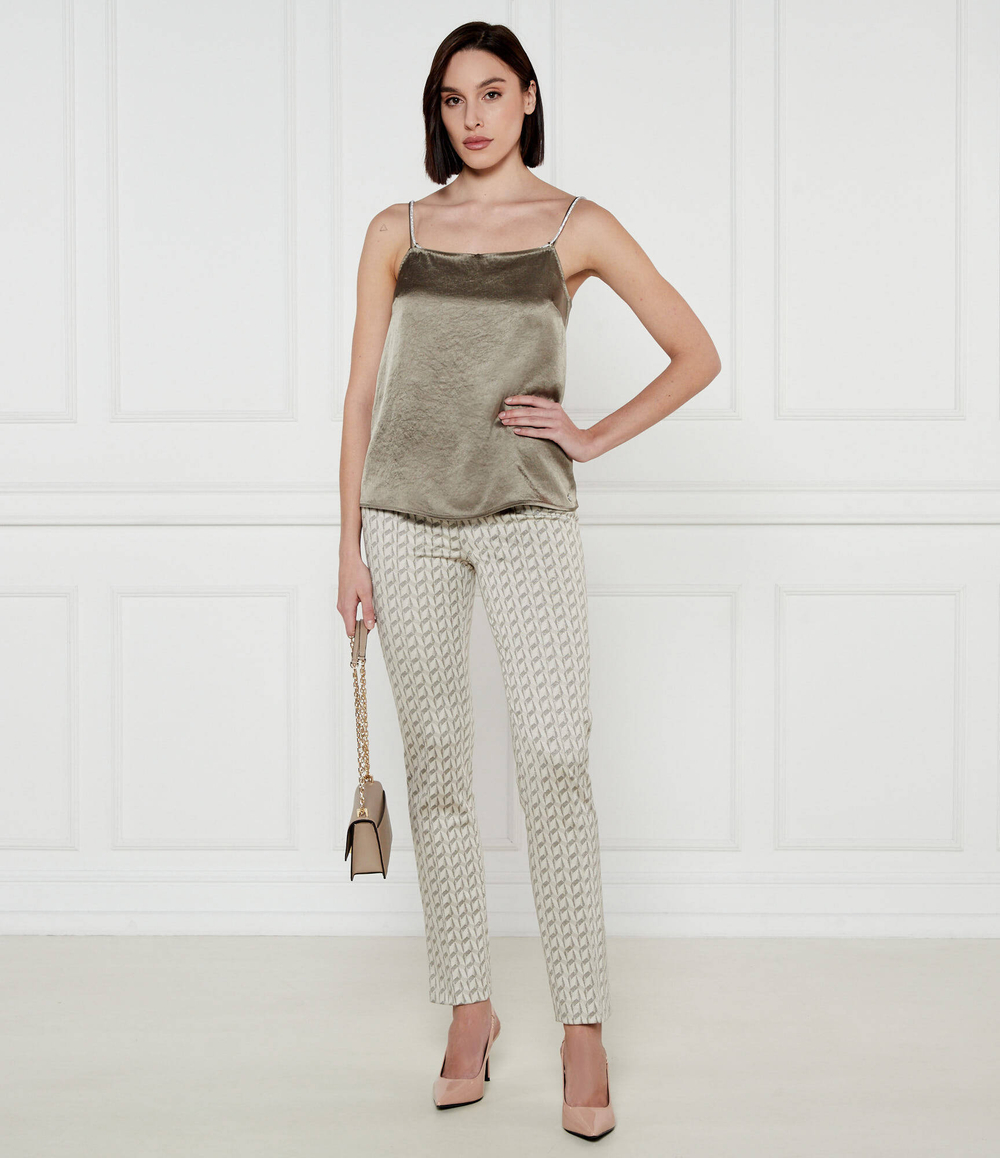 Сатиновый топ Marc Cain - хаки(YC 61.03 W46)