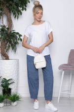 Брюки бохо широкие (голубые) Б10843 LT Collection