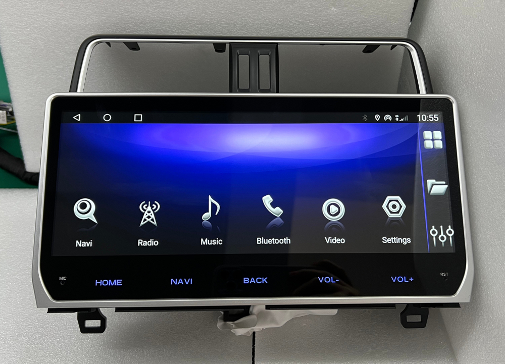 Магнитола Toyota Land Cruiser Prado 150 2017-2023 - Carmedia ZH-T1204 монитор 12.3", Android 12, 8Гб+128Гб, CarPlay, SIM-слот