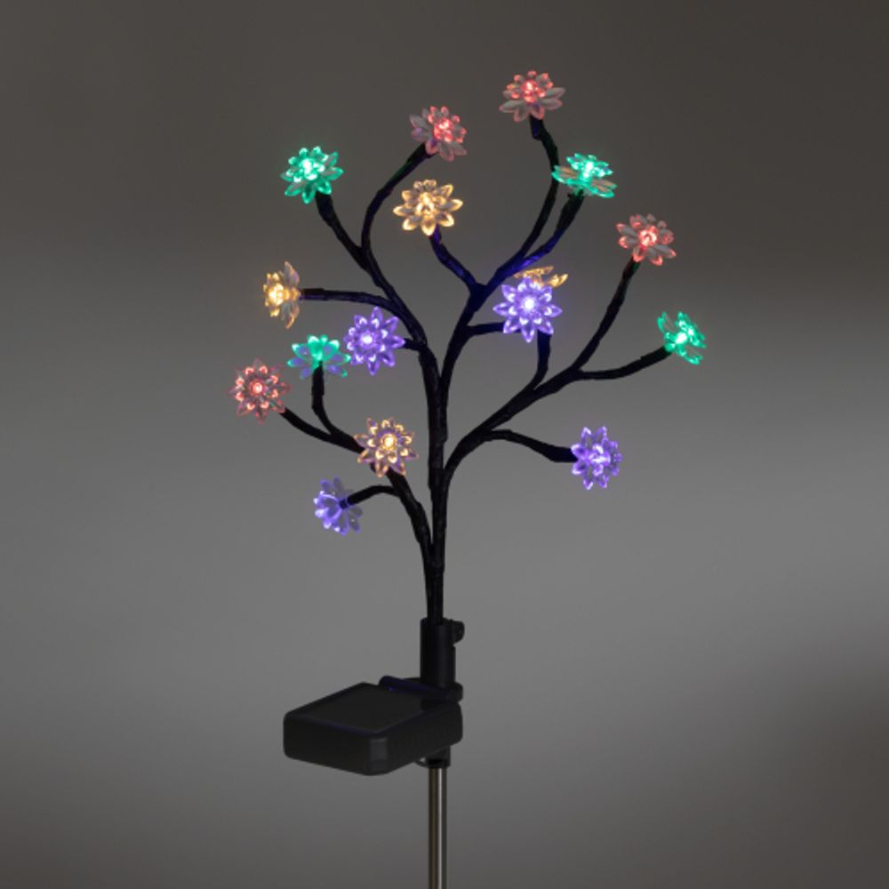 Светильник уличный ЭРА ERASF22-60 на солнечной батарее садовый Сакура 32 см