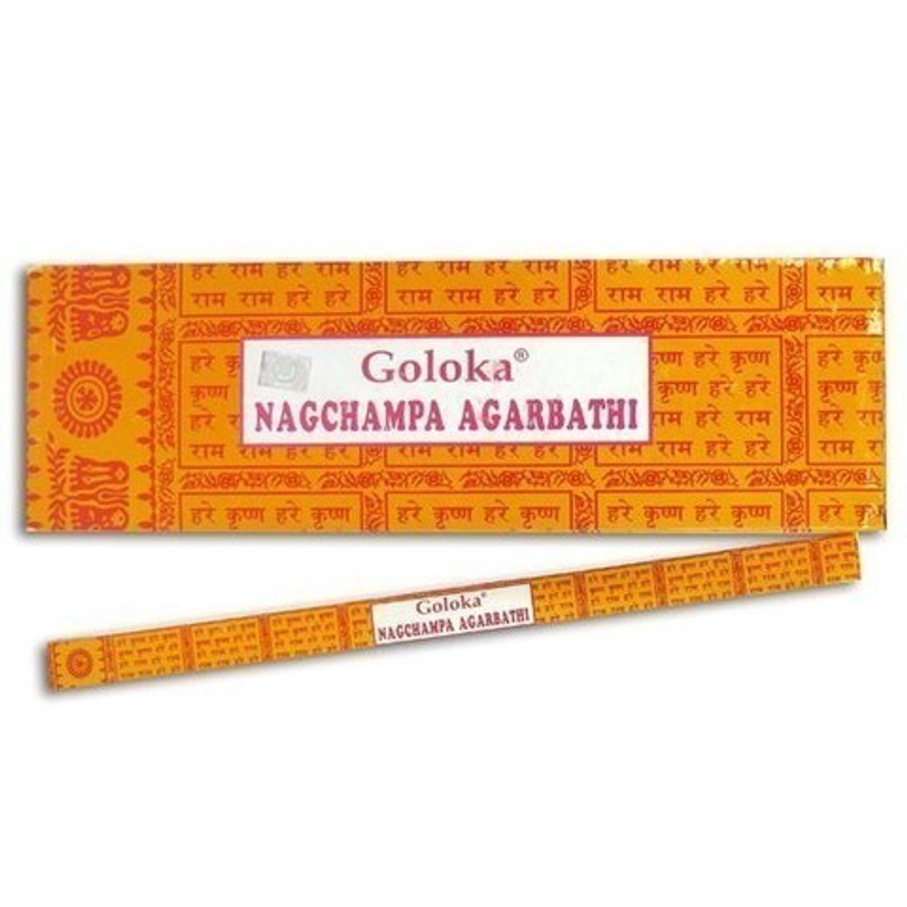 Goloka Nag Champa Agarbathi Благовоние-масала Наг Чампа, 10 г