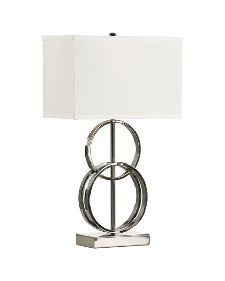 Серебряная настольная лампа “Ланарк”