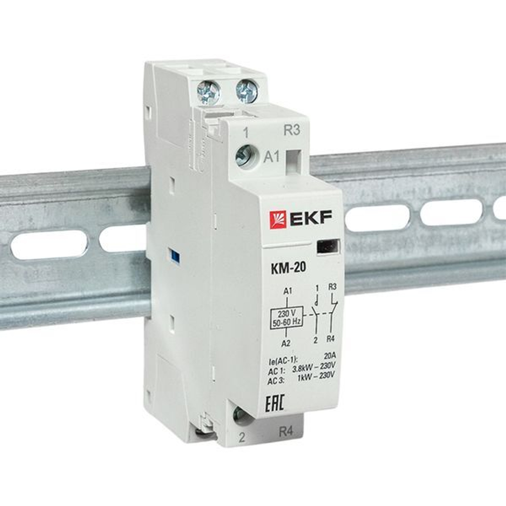 Контактор модульный КМ 20А NО+NC (1 мод,) EKF PROxima