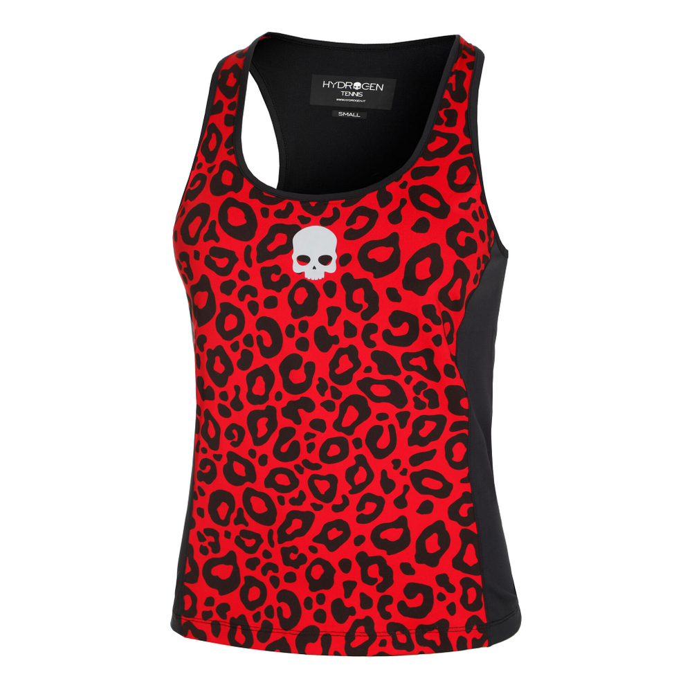 Женская теннисная майка Hydrogen Tech Panther Tank Top Women - Red, Black