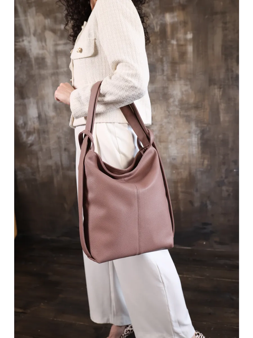 Сумка рюкзак через плечо большая трансформер