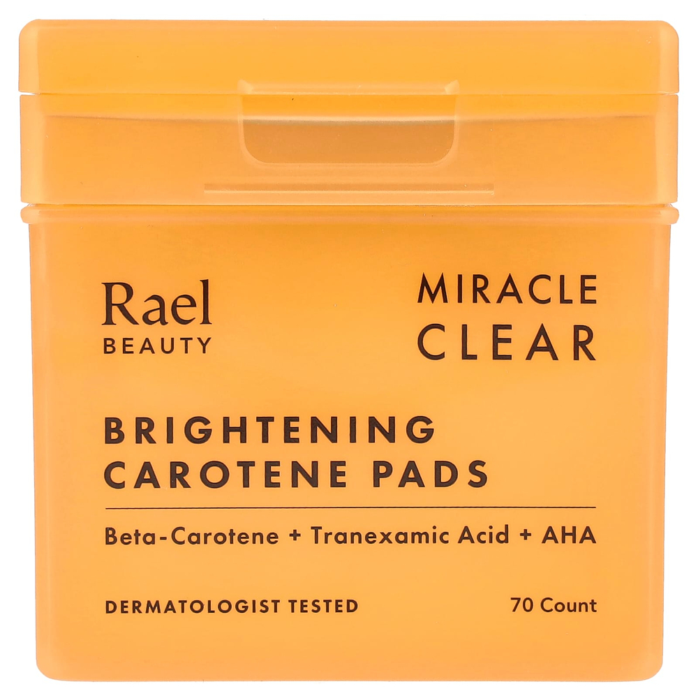 Rael, Beauty, Miracle Clear, осветляющие подушечки с каротином, 70 шт.
