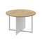 Shift Стол переговорный, круглый SK.SP-KR-120 Тиквуд Светлый/Белый Бриллиант 1200*1200*753