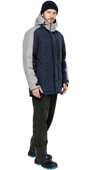 Куртка зимняя "Челленджер NEW" (синий/св.серый)