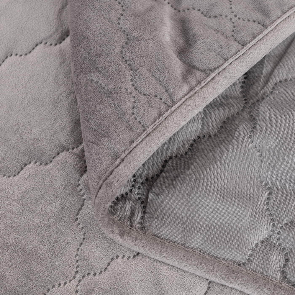 Покрывало 160х220 и наволочка 50x70 Sofi De MarkO Деметра серое