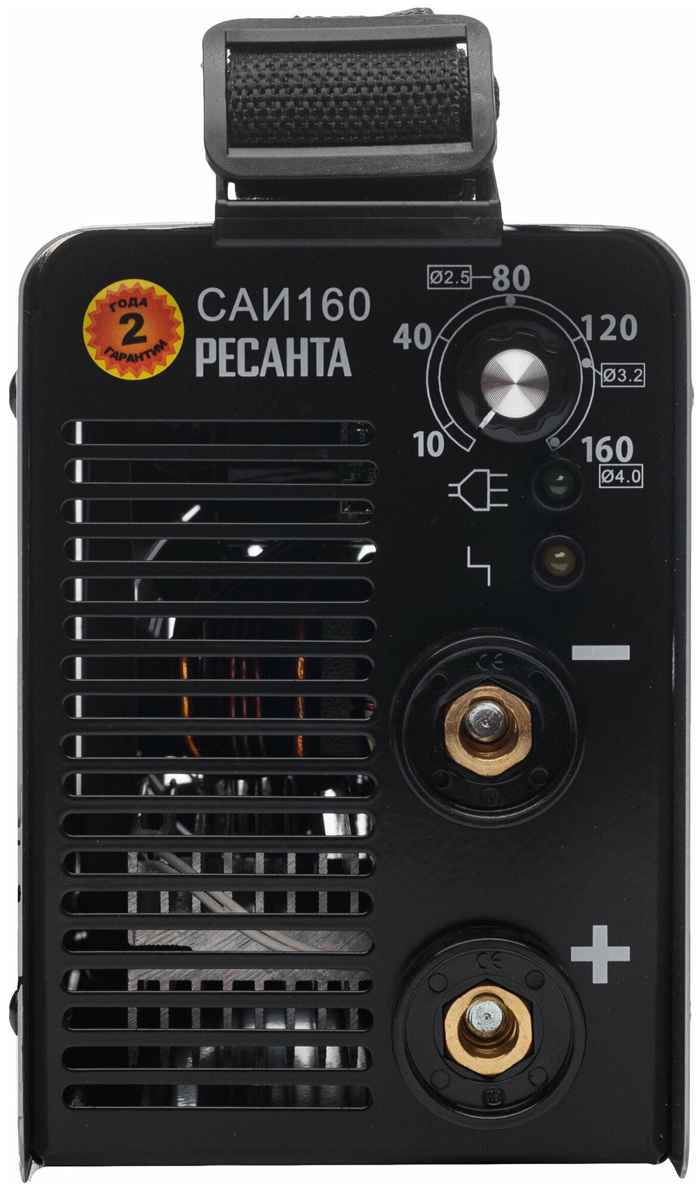 Сварочный аппарат инверторный Ресанта САИ-160 (ММА, 160 А, ПВ - 70%)