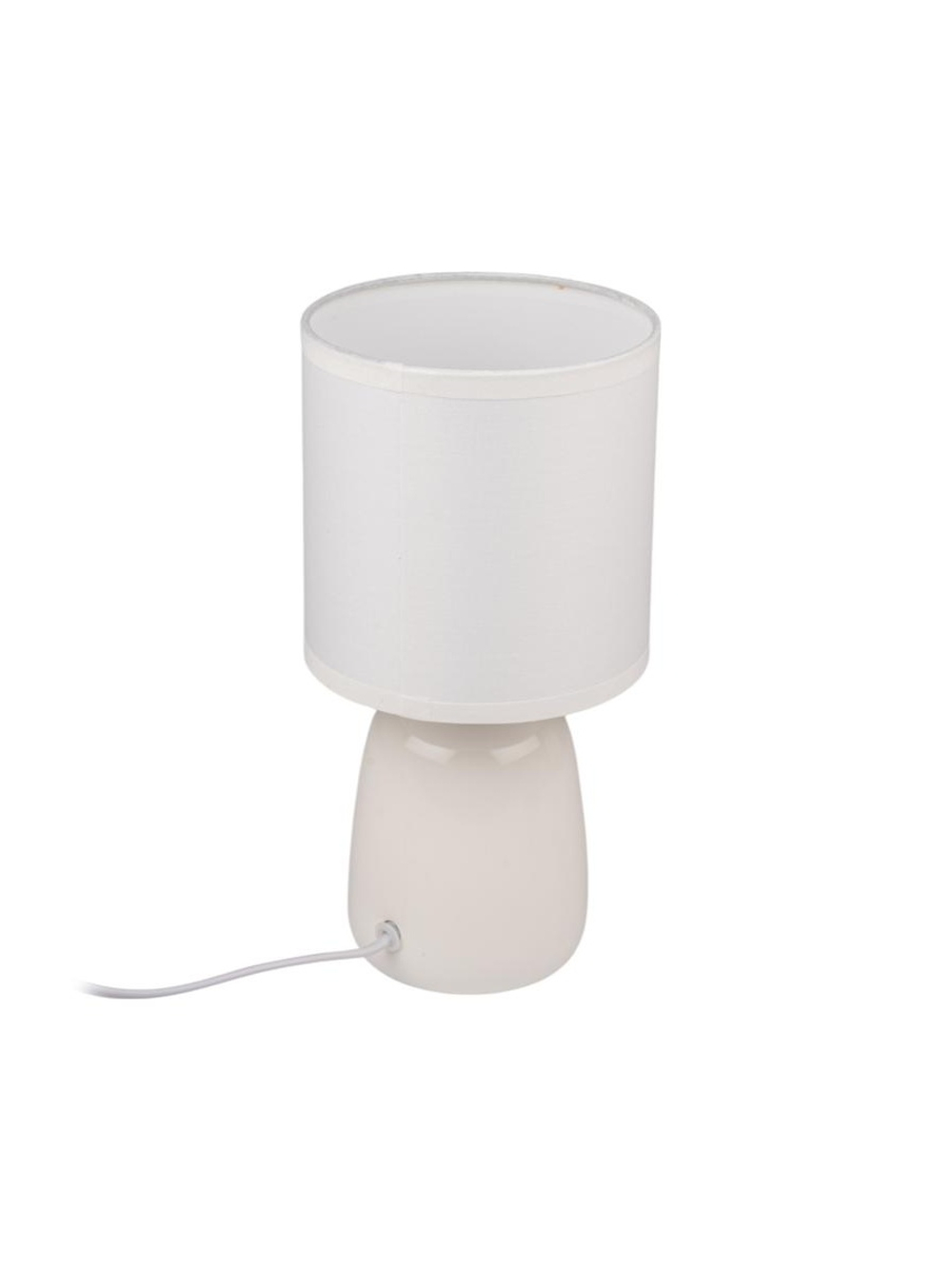Светильник настольный JH2-02-wh E14 IP20 130х130х255мм керамика; ткань; PVC-пластик бел. JazzWay 5062313