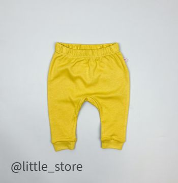 Штанишки хлопковые "Улыбка" желтые