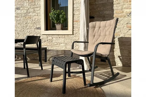 Кресло-качалка Folio черное