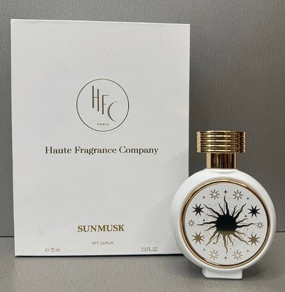 HFC SunMusk Haute Fragrance Company 75 ml (Коробка парфюма без слюды, парфюм новый, распаковка для фото)