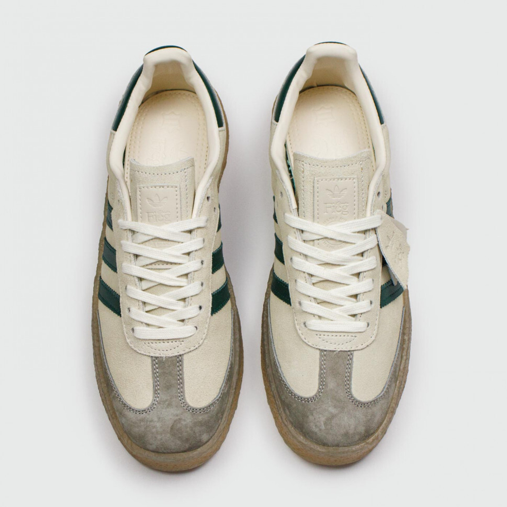 кеды Adidas Samba x Clarks Fieg Grey Green Stripes