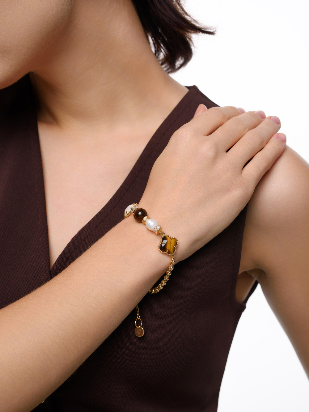 Браслет "Tiger clover" Gold