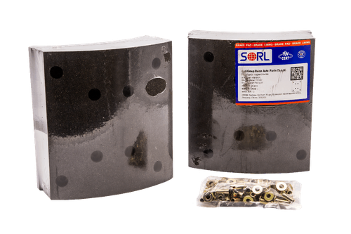 Накладка тормозная, к-т 8шт+заклепки 64шт 414x220 STD RENAULT (19187) SORL