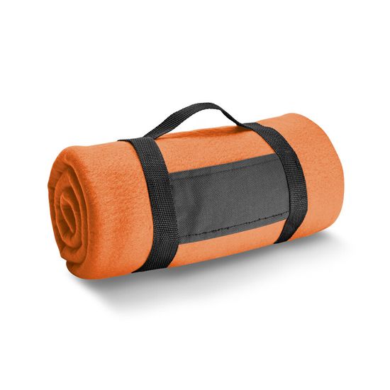 THORPE. Флисовый плед (180 g/m²) со съемной ручкой