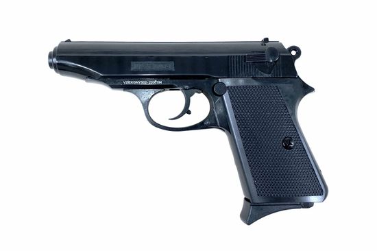 Пистолет охолощенный PP-S KURS копия Walther PP под холостой патрон калибра 10ТК