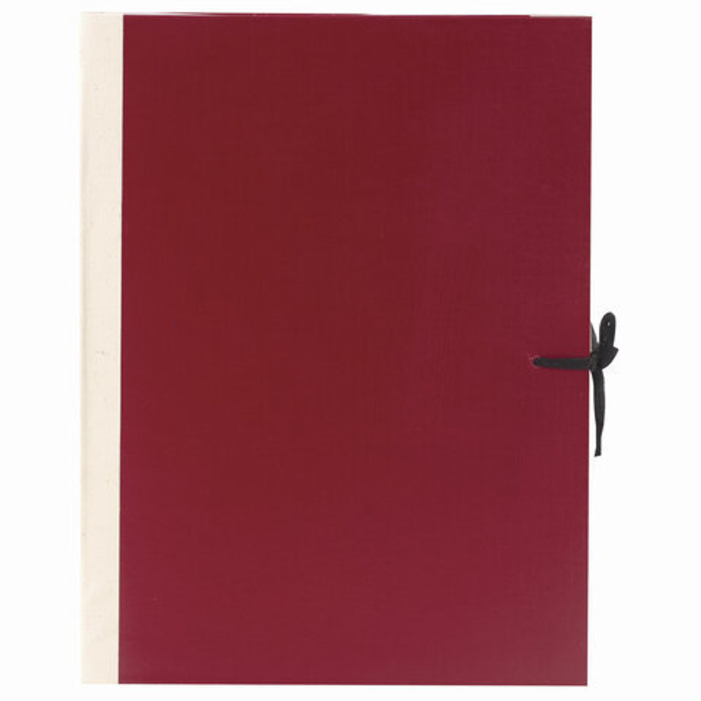 Папка для бумаг архивная А4 (225х310 мм), 120 мм, 4 завязки, бумвинил, корешок - коленкор, 123201