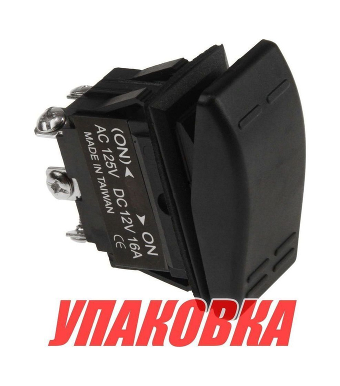 Переключатель двухпозиционный (ON)-ON 12 В/16А 6Р без фиксации 1 положения (упаковка из 10 шт.)