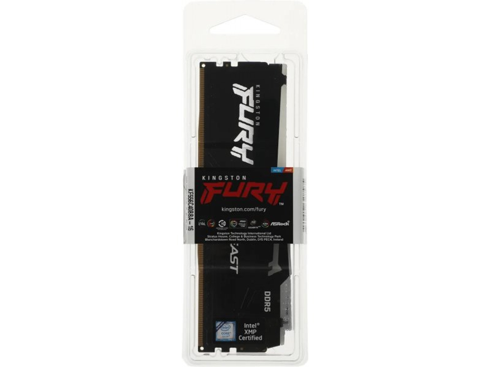 Оперативная память Kingston Fury KF556C40BBA-16, DDR5 1х 16ГБ 5600 МГц, DIMM, RTL