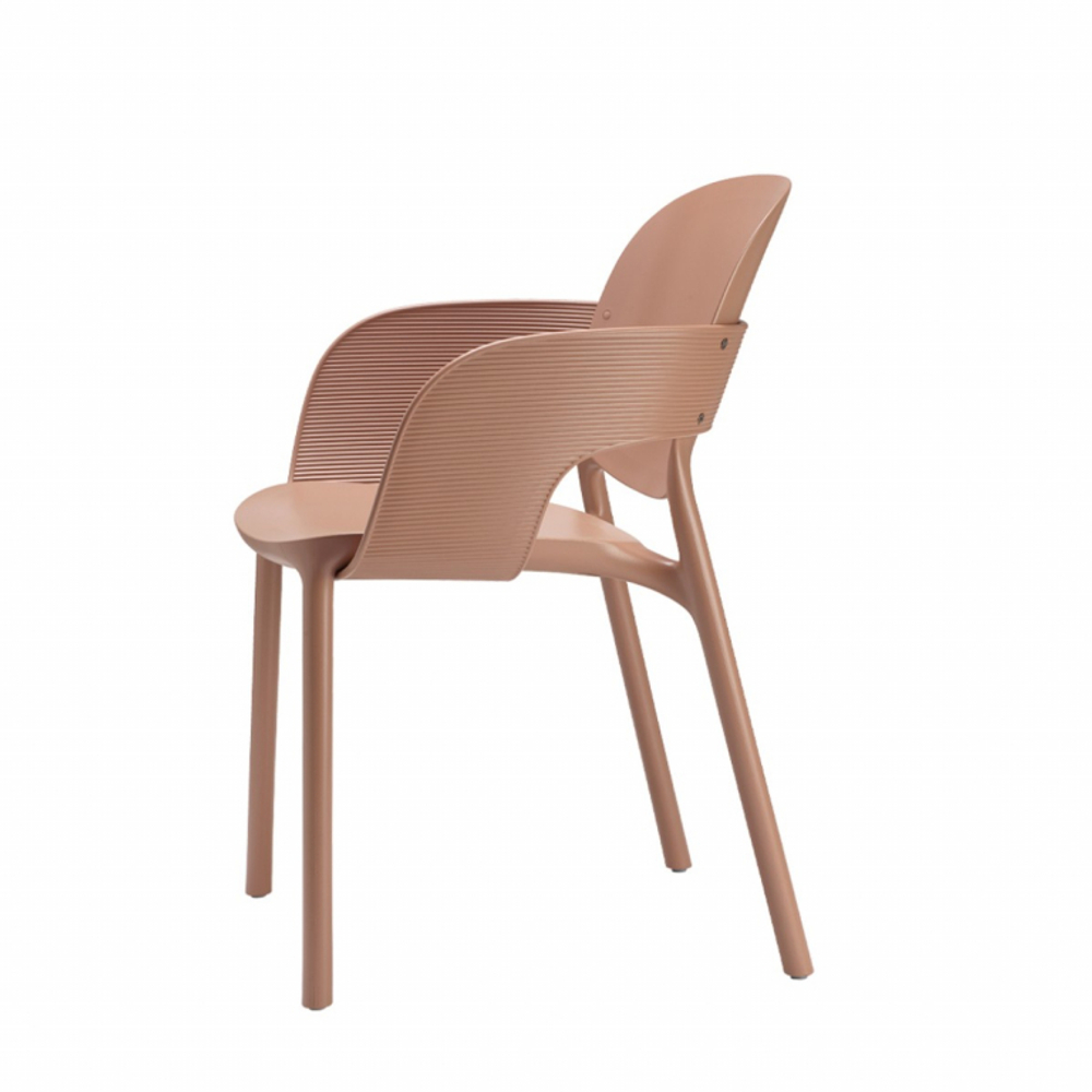 Кресло пластиковое Scab Design Hug Go Green, карамель