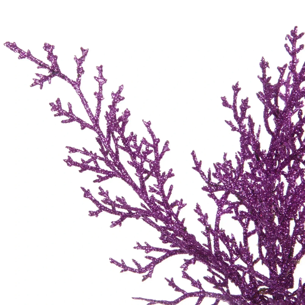 Ветка декоративная «Зимний танец» 27 см, Сиреневый