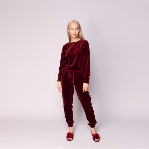 Лорен (бордо) ХL Костюм велюровый