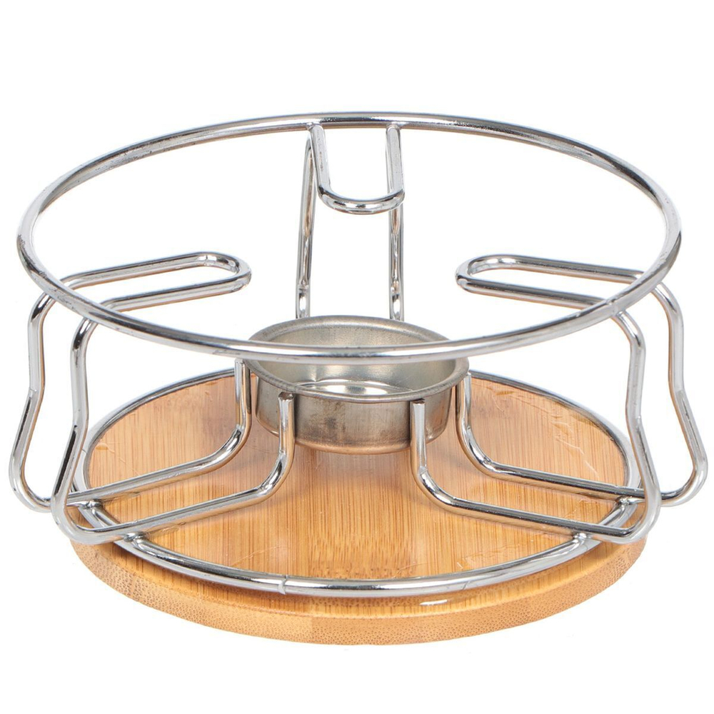 Чайник заварочный керамика, 0.85 л, с подставкой для подогрева, Белый, 306657