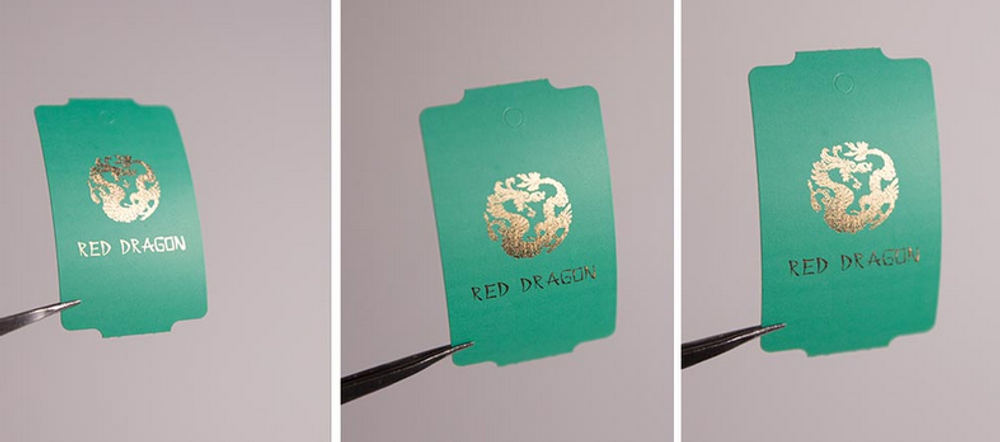 Бирюзовые бирки. Печать золотой фольгой.