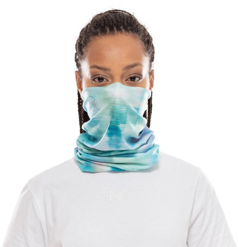 Бандана-труба летняя Buff CoolNet Marbled Turquoise Фото 4