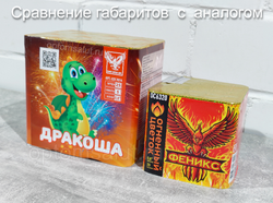 Дракоша 0,8" х 25 залпов,  1/12, шт
